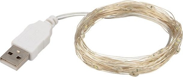 Гирлянда Neon-Night РОСА 5 м, 50 LED USB, теплое белое свечение 315-966 - изображение 3