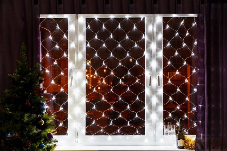 Гирлянда Neon-Night СЕТЬ 1,5х1,5м 150 LED БЕЛЫЙ 215-125 - изображение 2