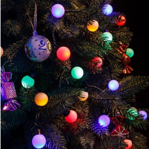 Гирлянда Neon-Night Шарики d 30мм 5 м 25 LED RGB 303-569 - изображение 2