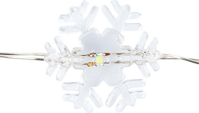 Гирлянда Neon-Night Снежинки 2м 20 LED белые (2*CR2032 в комплекте) 303-010