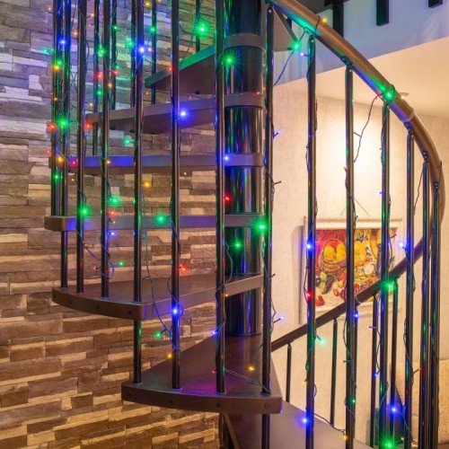 Гирлянда Neon-Night ТВИНКЛ 15м темно-зеленый ПВХ, 120 LED мультиколор 303-059 - изображение 4