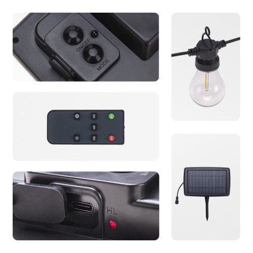 Гирлянда REXANT 602-2423 садовая Канэри, 20 м, коллекция Лондон - изображение 2