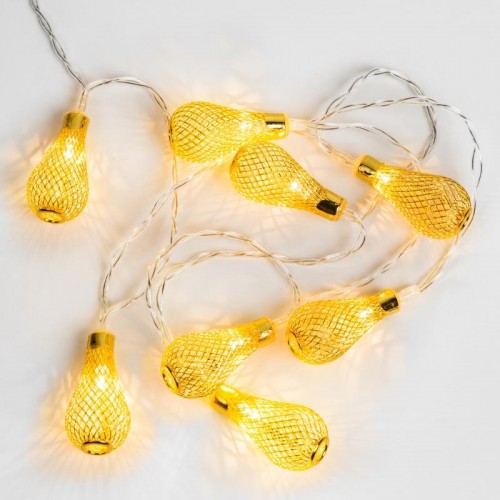 Гирлянда светодиодная Neon-Night Восточные фонарики 10 LED желтые 1,5 м прозрачный ПВХ 303-071