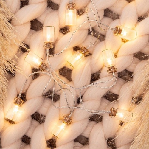 Гирлянда светодиодная Neon-Night Баночки 10 LED теплый белый, 1,5 метра, прозрачный пвх 303-096 - изображение 3