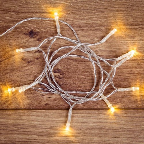 Гирлянда светодиодная Neon-Night 10 LED теплый белый 1,2 м прозрачный 303-073 - изображение 2