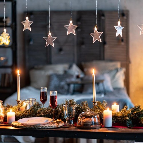 Гирлянда светодиодная Neon-Night Звезды 1,5х0,6 м прозрачный ПВХ, 10 LED теплый белый 303-030 - изображение 3