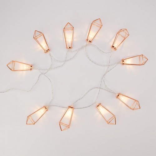 Гирлянда светодиодная Neon-Night Кристаллы бронзовые, 1,5 м прозрачный пвх, 10 LED, теплая белая 304-019