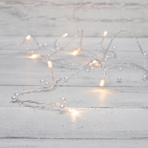 Гирлянда светодиодная Neon-Night Жемчужинки 1,5 м прозрачный пвх, 10 LED, теплый белый 303-097 - изображение 2