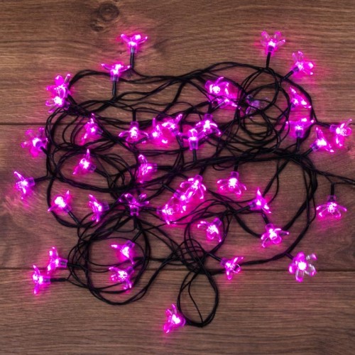 Гирлянда светодиодная Neon-Night Цветы Сакуры 50 LED розовые 7 м с контроллером 303-038 - изображение 3