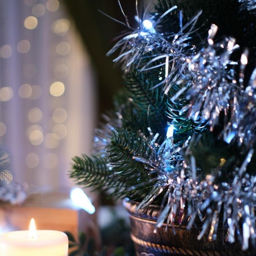 Гирлянда светодиодная Neon-Night Мишура серебряная, 1,5 м прозрачный пвх, 10 LED, белая 304-011 - изображение 3