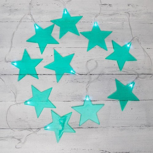 Гирлянда светодиодная Neon-Night Звездопад, бирюзовая 2,25 м прозрачный пвх, 10 LED, белый 304-004 - изображение 2