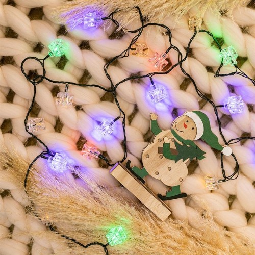 Гирлянда светодиодная Neon-Night Кубики 20 LED мультиколор 2,8 м с контроллером 303-061 - изображение 2