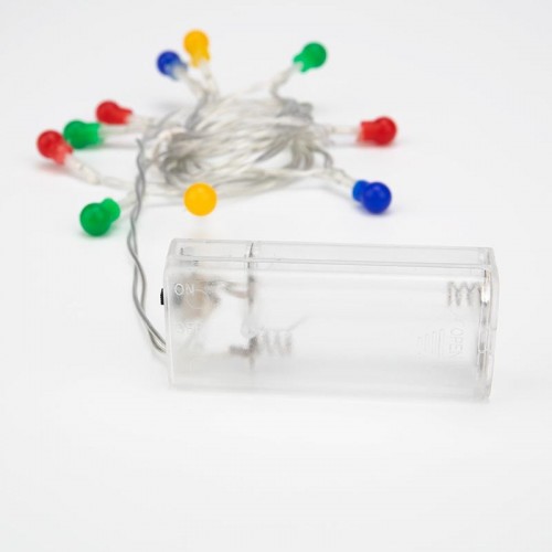 Гирлянда светодиодная Neon-Night Шарики 1,5 м прозрачный ПВХ, 10 LED мультиколор 303-092 - изображение 3