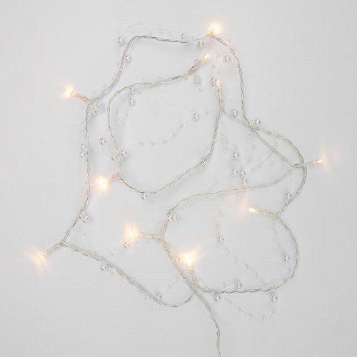 Гирлянда светодиодная Neon-Night Жемчужинки 1,5 м прозрачный пвх, 10 LED, теплый белый 303-097
