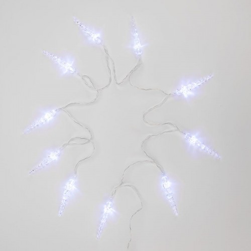 Гирлянда светодиодная Neon-Night Сосульки 1,5 м прозрачный ПВХ, 10 LED, белый 303-094