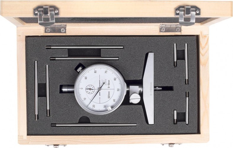 Глубиномер индикаторный SHAN ГИ 100 мм 0.01 351304 - изображение 4