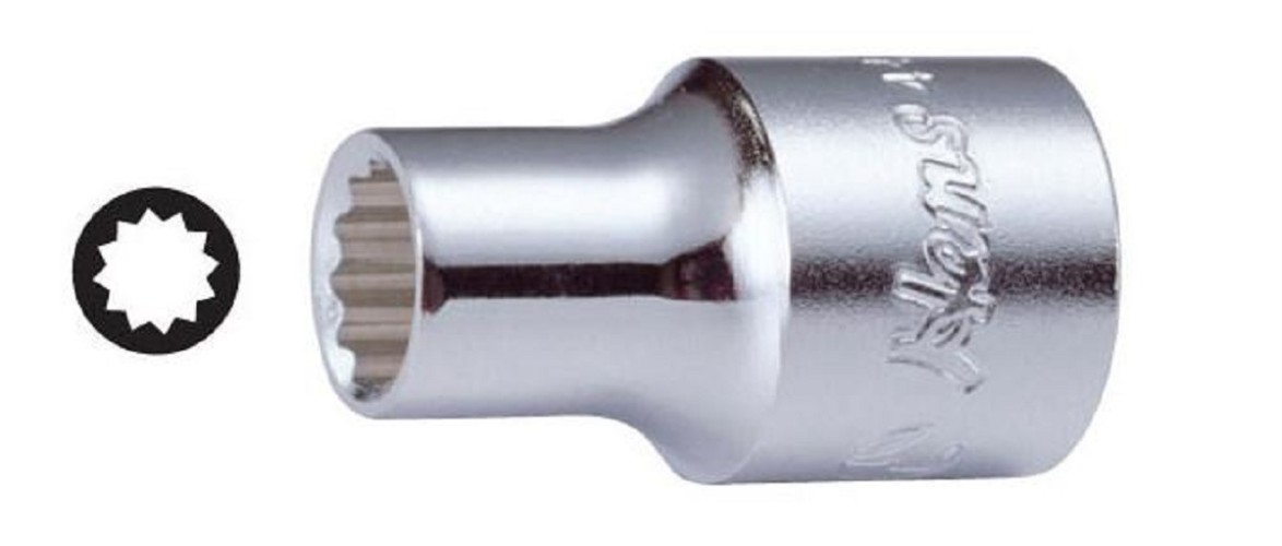 Головка 12-ти гранная с посадкой 1/2" HANS 4402M19 19 мм