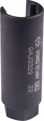 Головка для кислородных датчиков KING TONY 9AJ3322 3/8", 22 мм, разрезная, глубокая