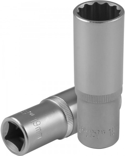 Головка двенадцатигранная с посадкой 1/2" JONNESWAY S04HD4719 глубокая 19 мм 049068