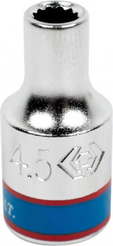 Головка двенадцатигранная с посадкой 1/4" KING TONY 233045M 4,5 мм
