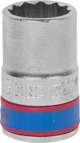 Головка двенадцатигранная с посадкой 1/2" KING TONY 433016M 16 мм