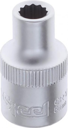 Головка двенадцатигранная с посадкой 1/2" AV Steel AV-521008 8 мм