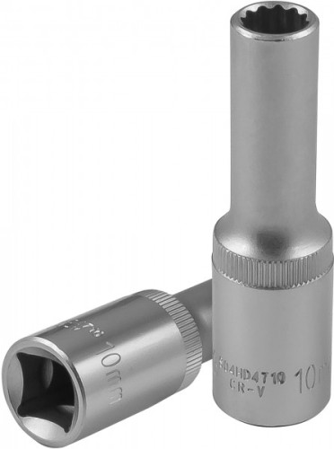 Головка двенадцатигранная с посадкой 1/2" JONNESWAY S04HD4710 глубокая 10 мм 049060