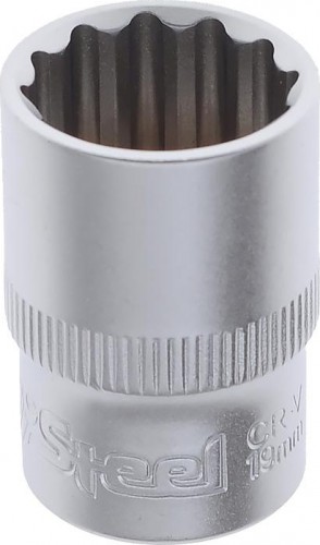 Головка двенадцатигранная с посадкой 1/2" AV Steel AV-521019 19 мм
