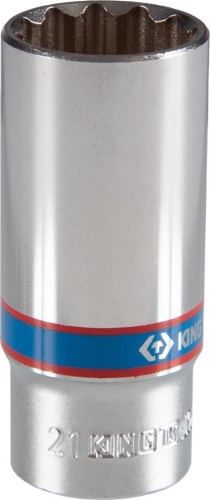 Головка двенадцатигранная с посадкой 3/8" KING TONY 323021M 21 мм глубокая