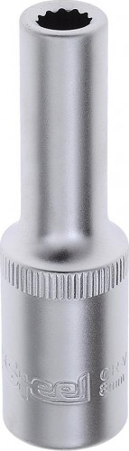 Головка двенадцатигранная с посадкой 1/2" AV Steel AV-521208 8 мм глубокая