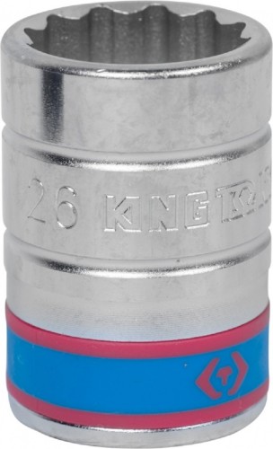 Головка двенадцатигранная с посадкой 3/4" KING TONY 633026M 26 мм