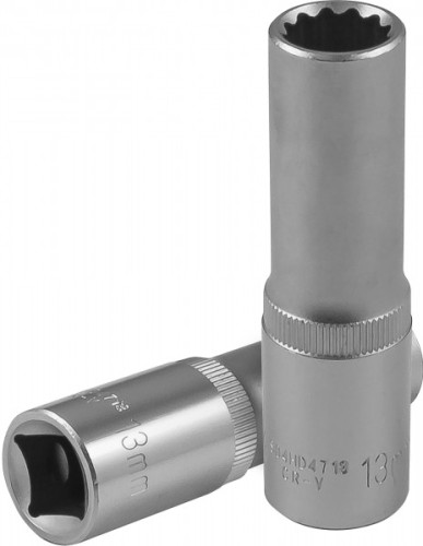 Головка двенадцатигранная с посадкой 1/2" JONNESWAY S04HD4713 глубокая 13 мм 049063