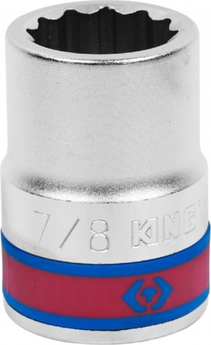 Головка двенадцатигранная с посадкой 3/4" KING TONY 633028S 7/8"