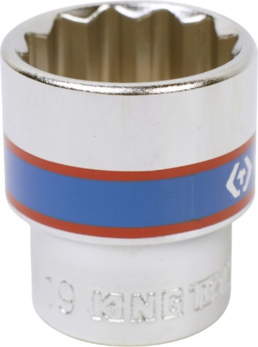 Головка двенадцатигранная с посадкой 3/8" KING TONY 333019М 19 мм 333019M