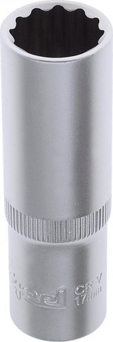 Головка двенадцатигранная с посадкой 1/2" AV Steel AV-521217 17 мм глубокая