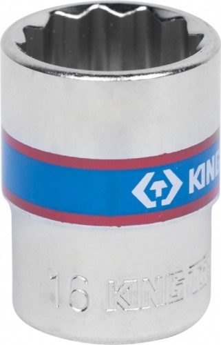Головка двенадцатигранная с посадкой 3/8" KING TONY 333016М 16 мм 333016M
