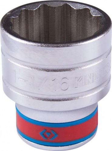 Головка двенадцатигранная с посадкой 1/2" KING TONY 433034S 1-1/16"