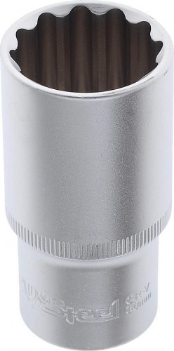 Головка двенадцатигранная с посадкой 1/2" AV Steel AV-521230 30 мм глубокая