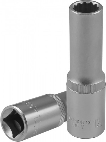 Головка двенадцатигранная с посадкой 1/2" JONNESWAY S04HD4712 глубокая 12 мм 049062