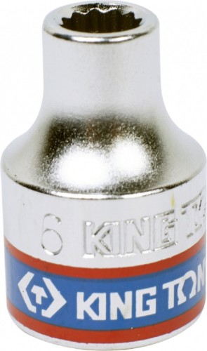Головка двенадцатигранная с посадкой 3/8" KING TONY 333006М 6 мм 333006M