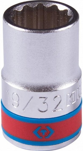 Головка двенадцатигранная с посадкой 1/2" KING TONY 433019S 19/32"