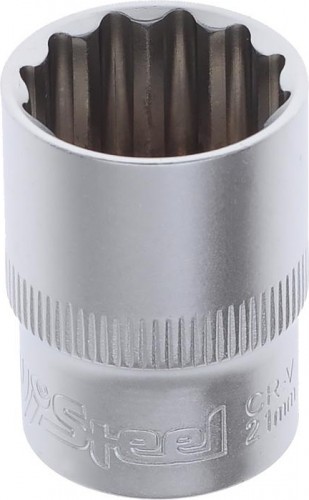 Головка двенадцатигранная с посадкой 1/2" AV Steel AV-521021 21 мм