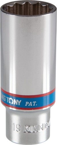 Головка двенадцатигранная с посадкой 3/8" KING TONY 323019M 19 мм глубокая