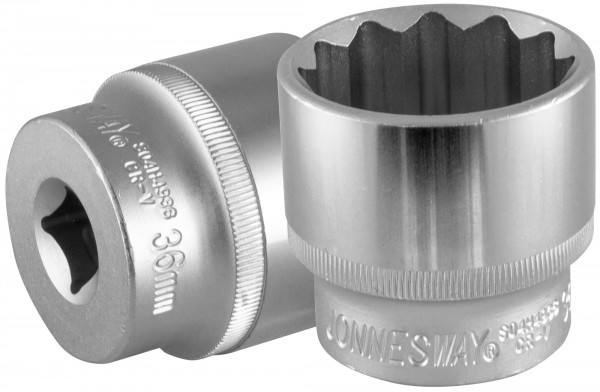 Головка двенадцатигранная с посадкой 1/2" JONNESWAY S04H4936 36 мм 046339
