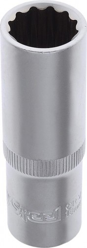 Головка двенадцатигранная с посадкой 1/2" AV Steel AV-521218 18 мм глубокая