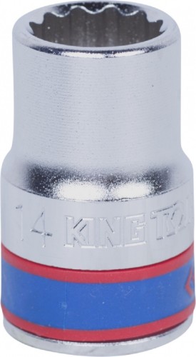 Головка двенадцатигранная с посадкой 1/2" KING TONY 433014M 14 мм