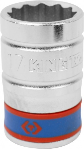 Головка двенадцатигранная с посадкой 1/2" KING TONY 433017M 17 мм