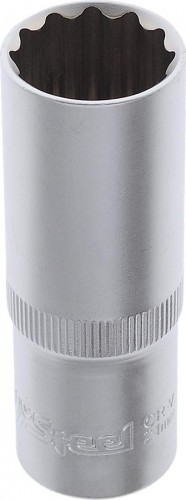 Головка двенадцатигранная с посадкой 1/2" AV Steel AV-521221 21 мм глубокая