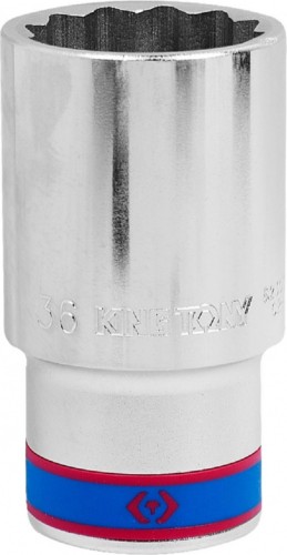 Головка двенадцатигранная с посадкой 3/4" KING TONY 12-гранная 3/4", 36 мм глубокая 623036M