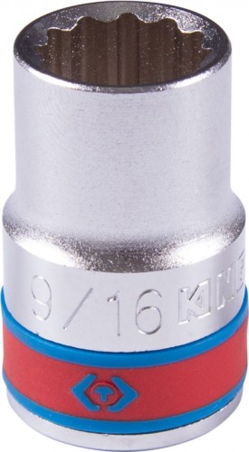 Головка двенадцатигранная с посадкой 1/2" KING TONY 433018S стандартная 9/16", дюймовая